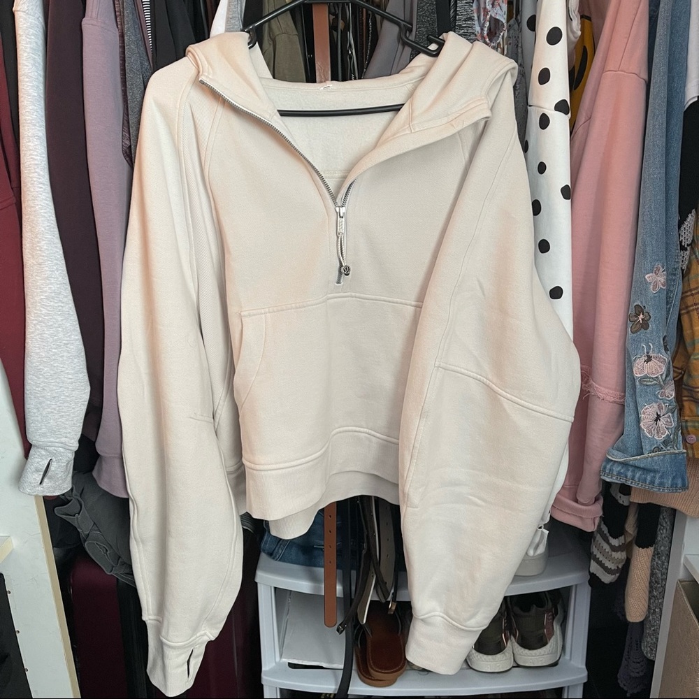 White Opal Like New Scuba Half Zip